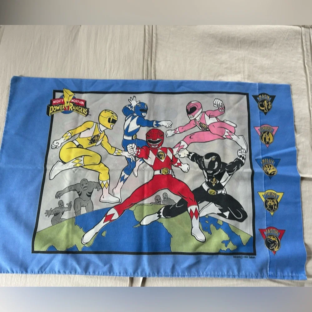 Power Rangers Blue 1990s pillow case , Amazing Graphic Make an offer - Picture 5 of 7